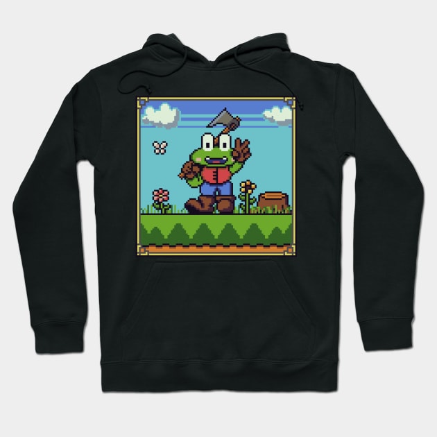 Frog Lumberjack Hoodie by ThrallOfTime